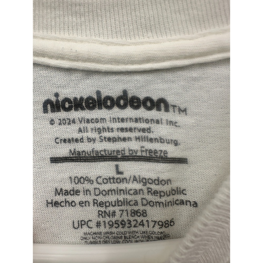 Nickelodeon T Shirt Mens Large White Patrick Star Graphic Living My Truth Cotton - Picture 6 of 9
